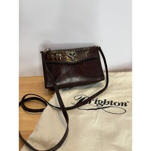 Brighton Brown Leather Crossbody Bag